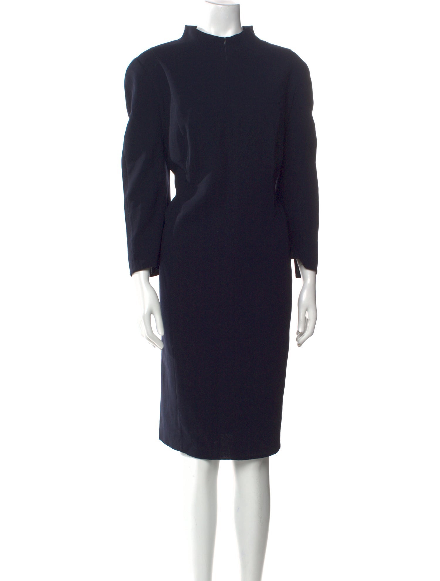 Akris x Bergdorf Goodman Wool Knee-Length Dress