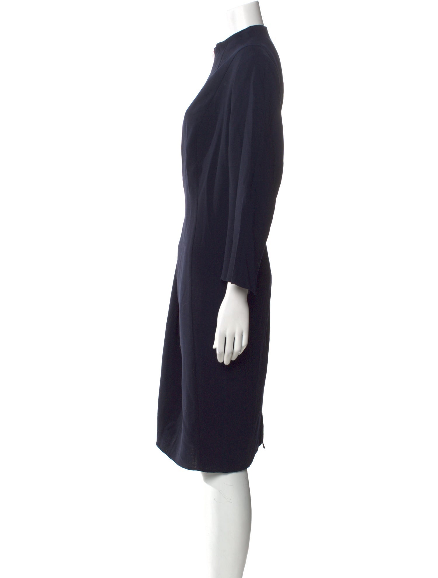 Akris x Bergdorf Goodman Wool Knee-Length Dress