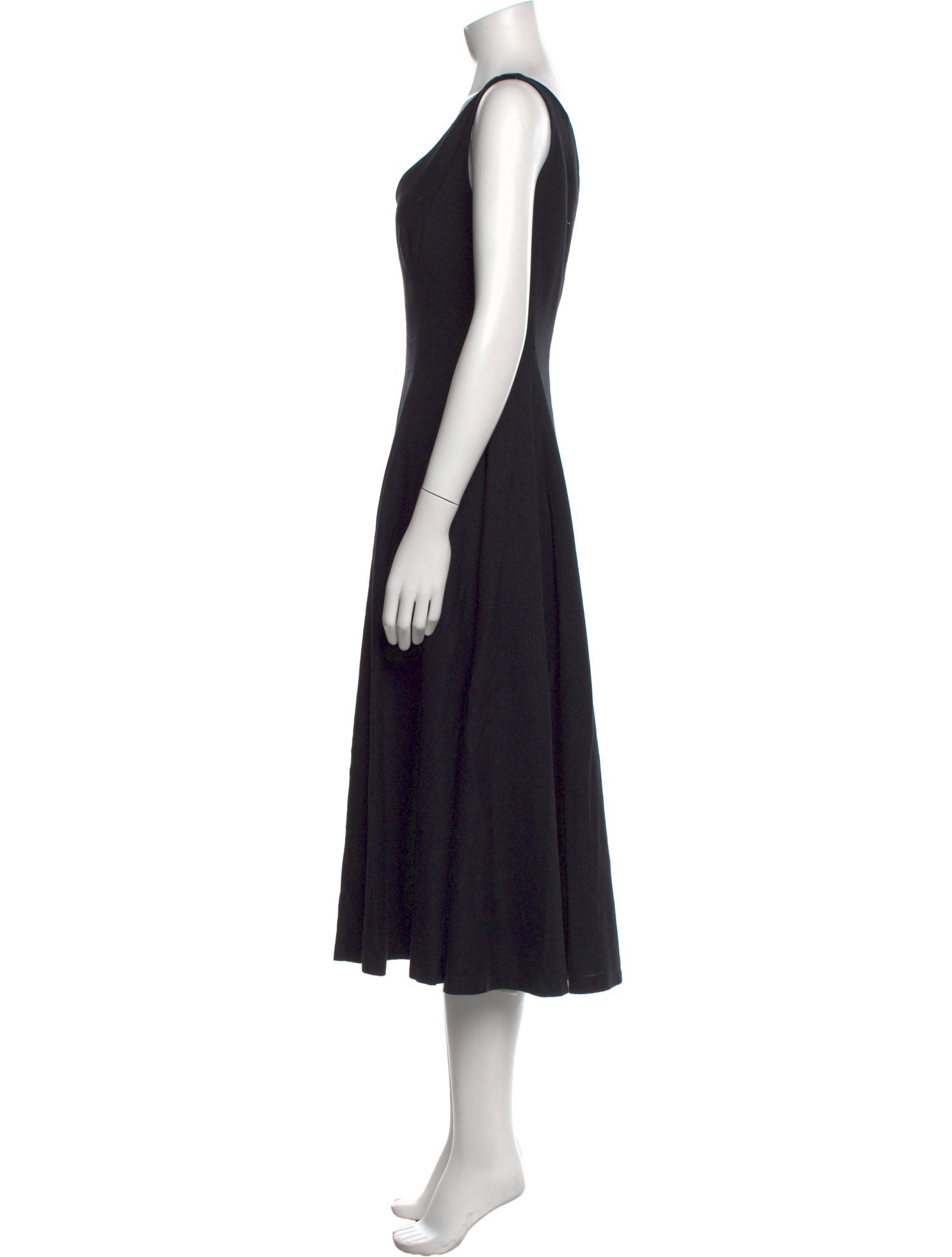 Akris x Bergdorf Goodman V-Neck Long Dress