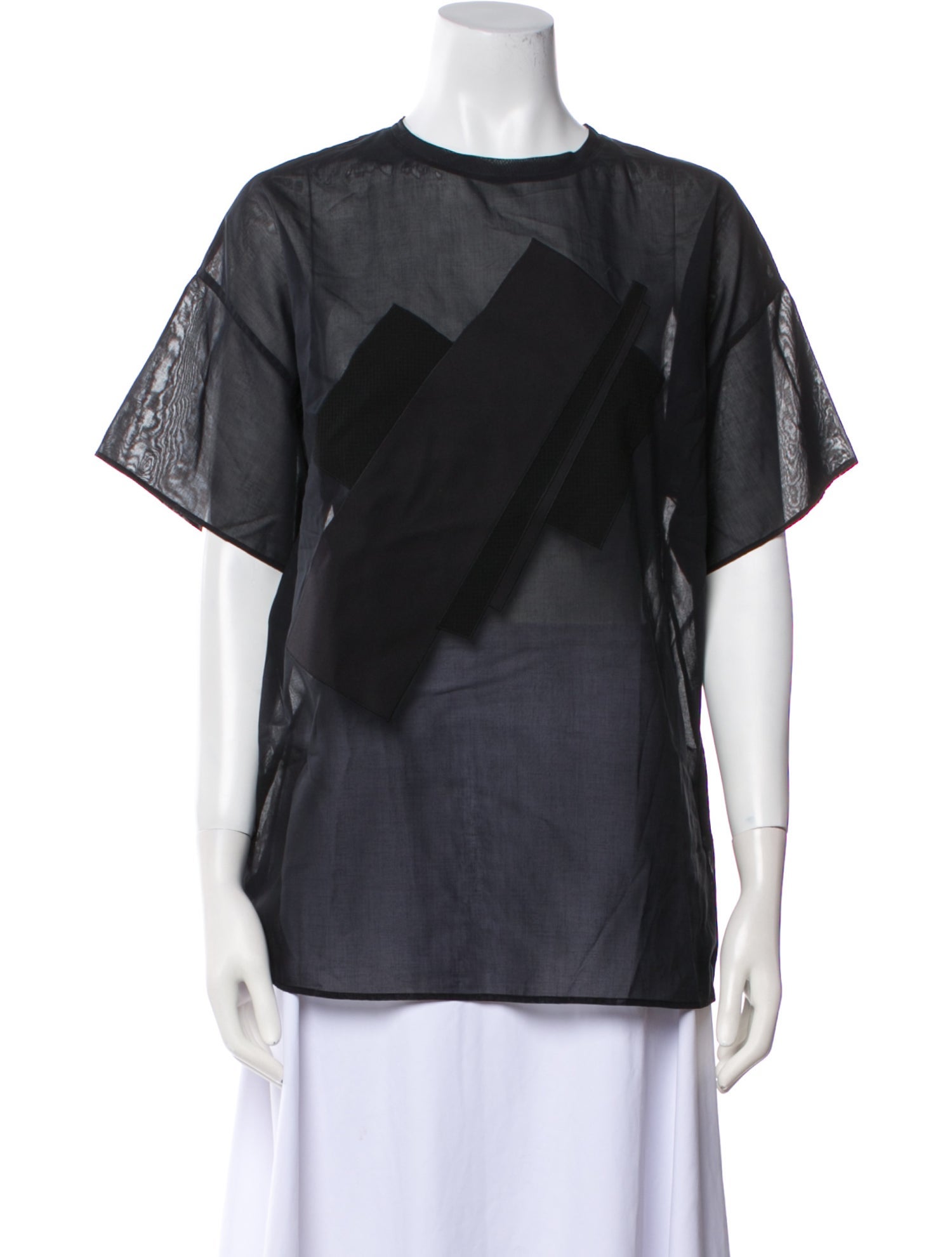 Akris x Bergdorf Goodman Wool Crew Neck Blouse w/ Tags