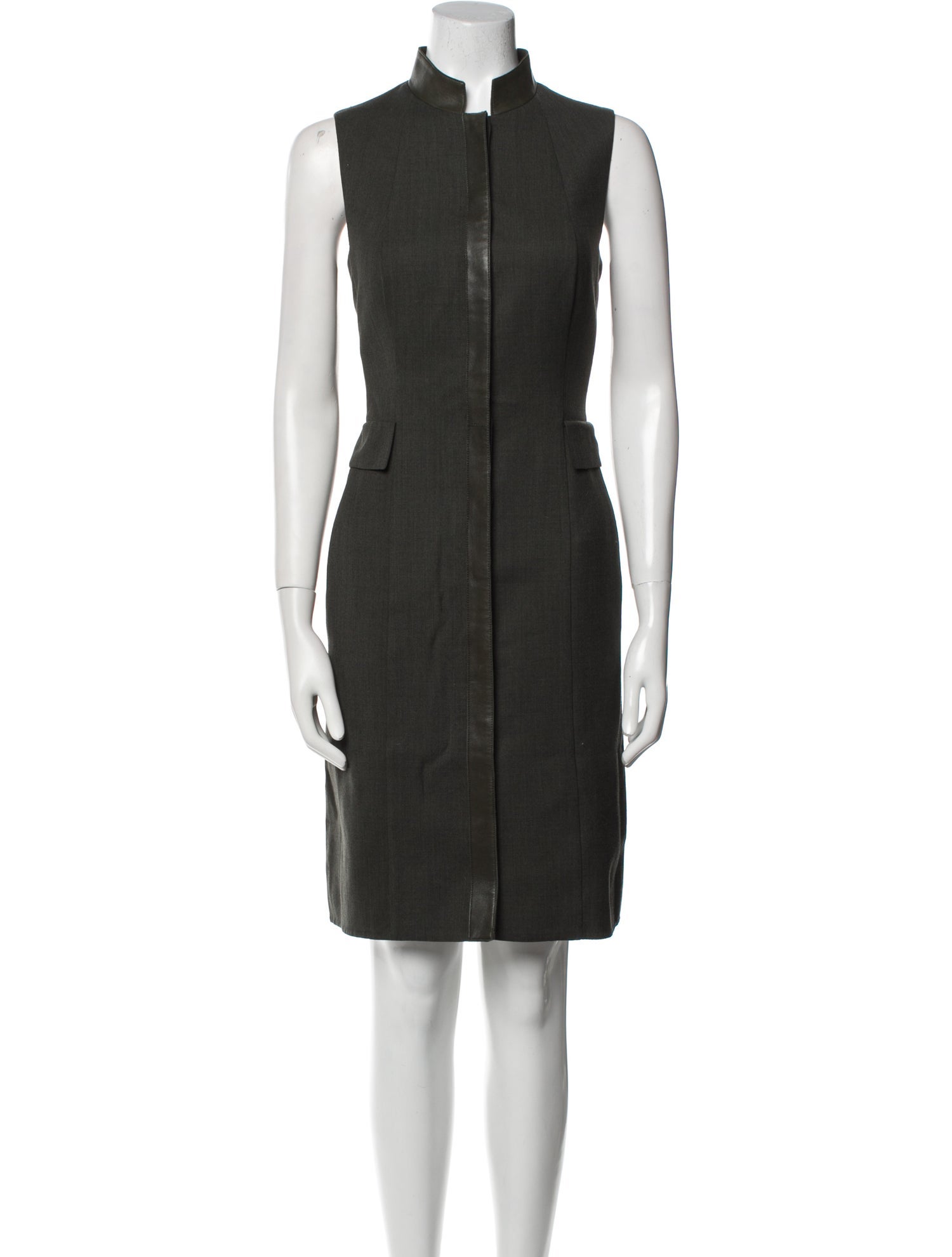 Akris x Bergdorf Goodman Wool Knee-Length Dress