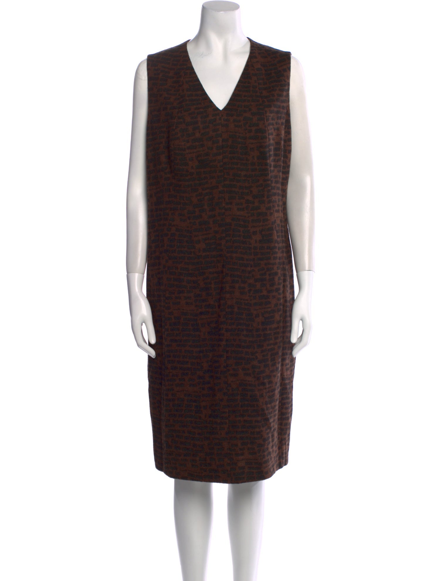 Akris x Bergdorf Goodman Wool Midi Length Dress