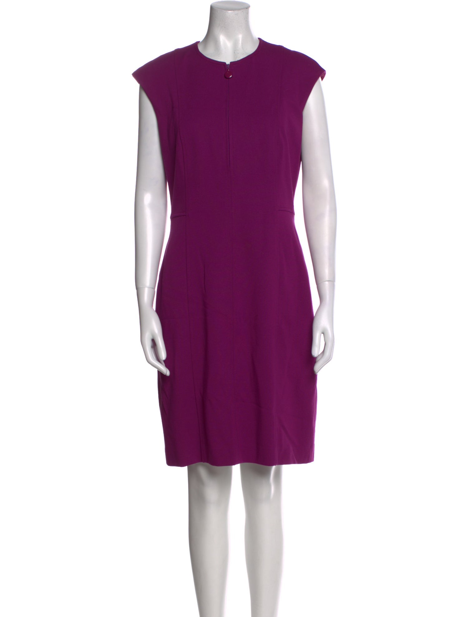 Akris x Bergdorf Goodman Crew Neck Knee-Length Dress