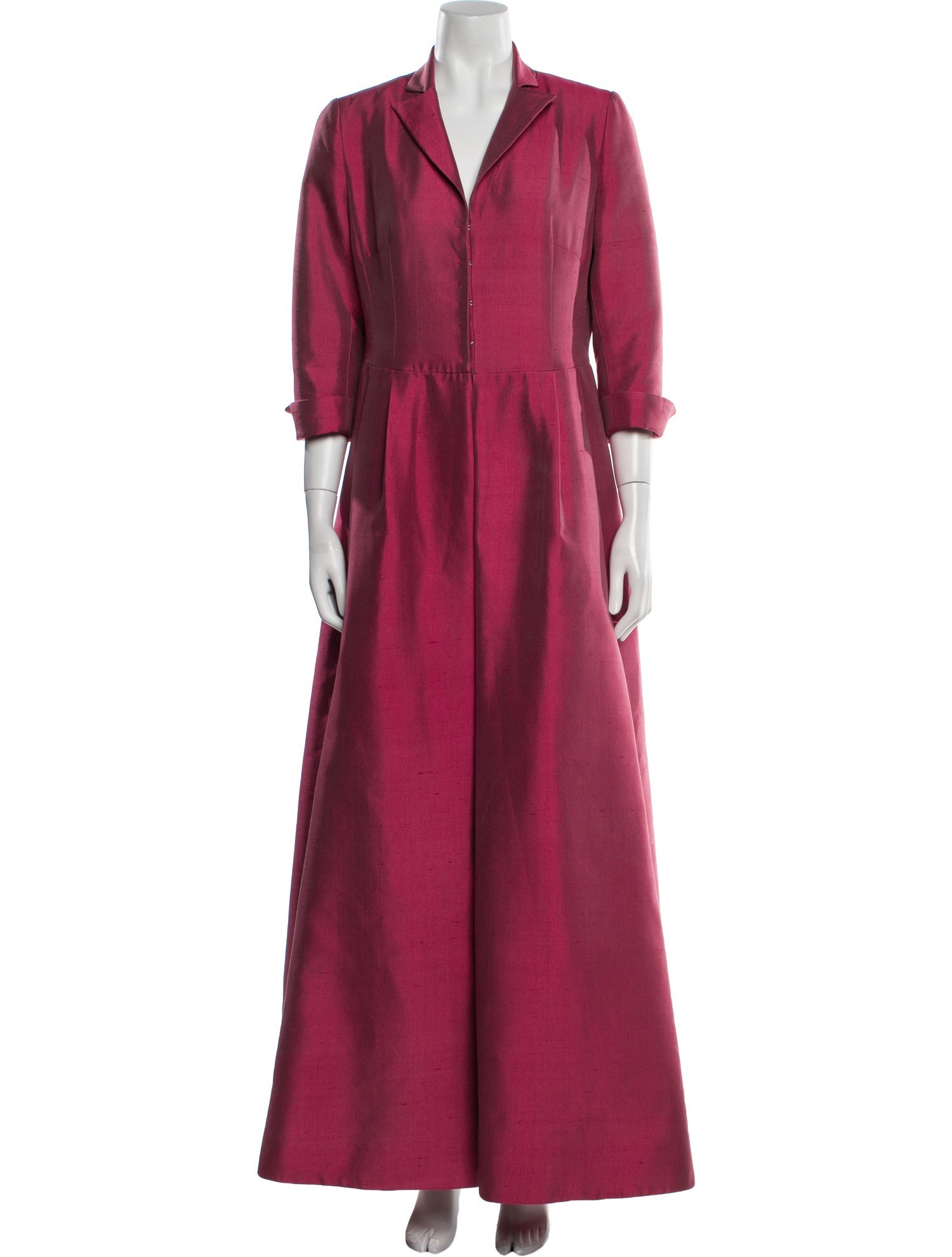 Akris x Bergdorf Goodman Silk Long Dress