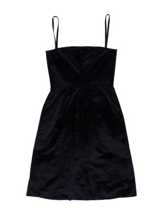 Akris x Bergdorf Goodman Silk Knee-Length Dress
