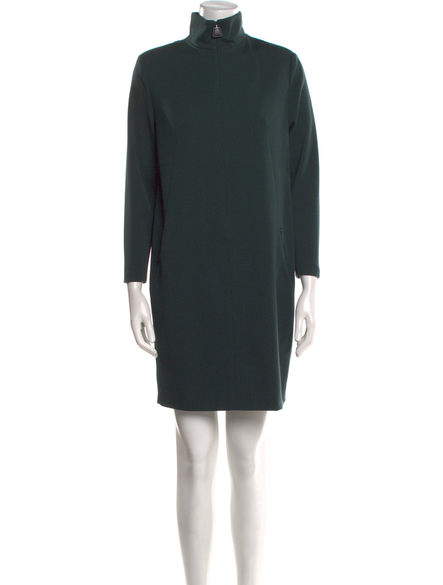 Akris x Bergdorf Goodman Wool Knee-Length Dress