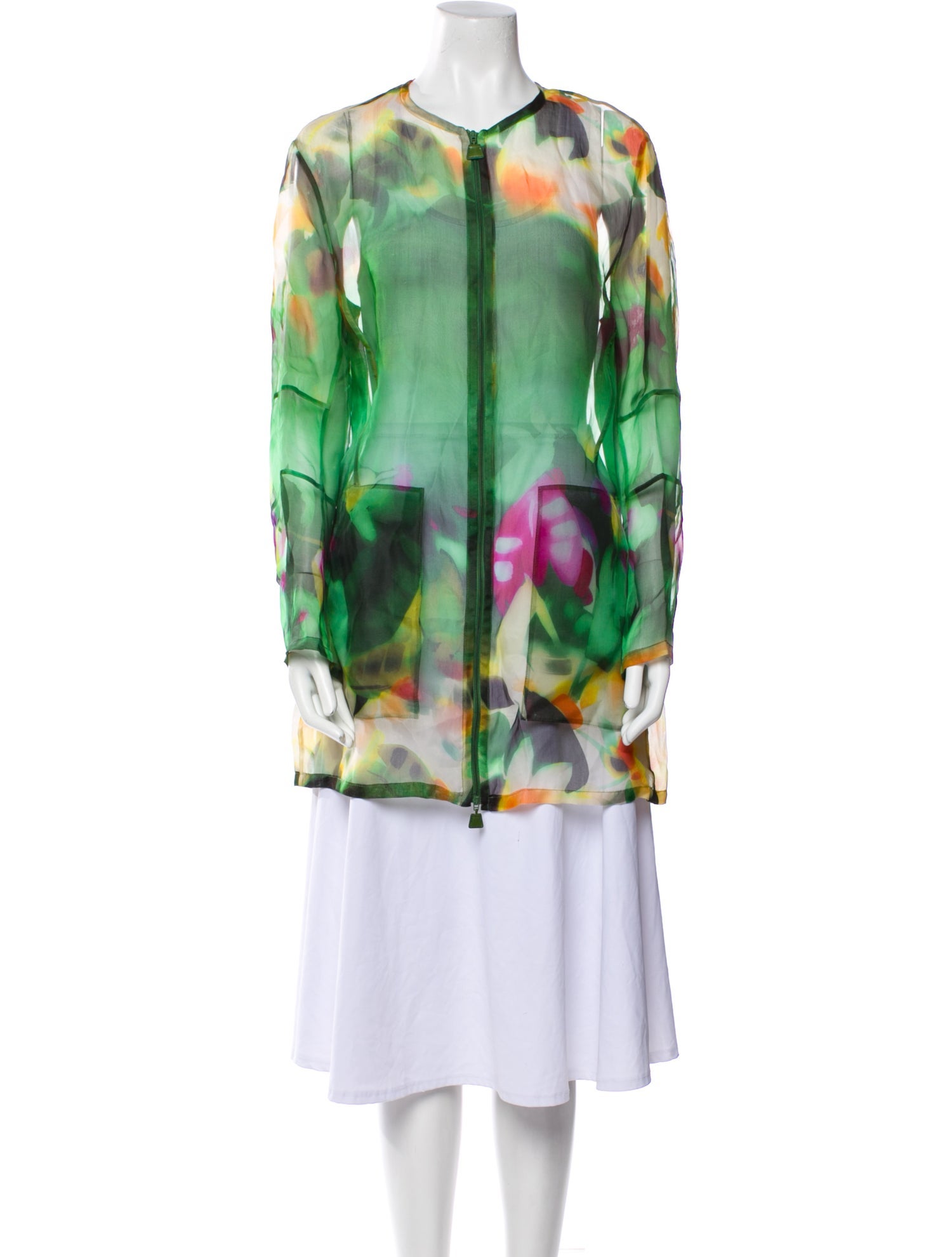 Akris x Bergdorf Goodman Silk Long Dress w/ Tags