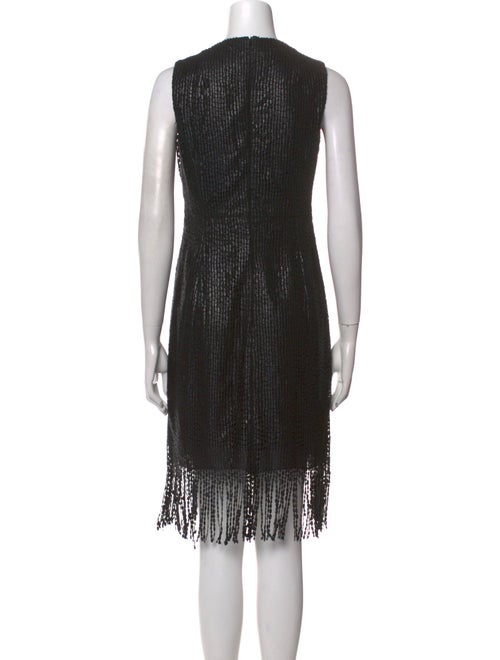 Akris x Bergdorf Goodman V-Neck Mini Dress