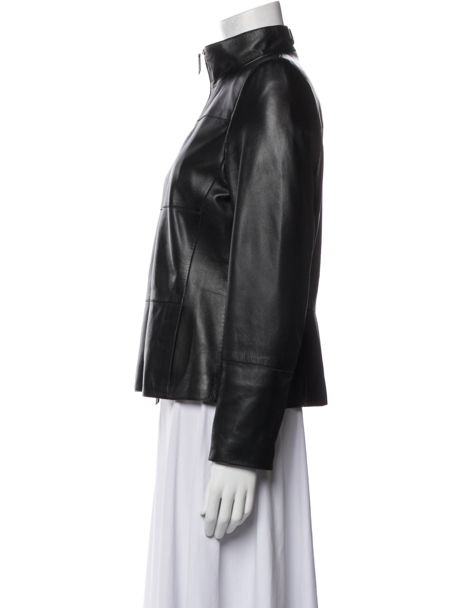 Akris x Bergdorf Goodman Leather Jacket