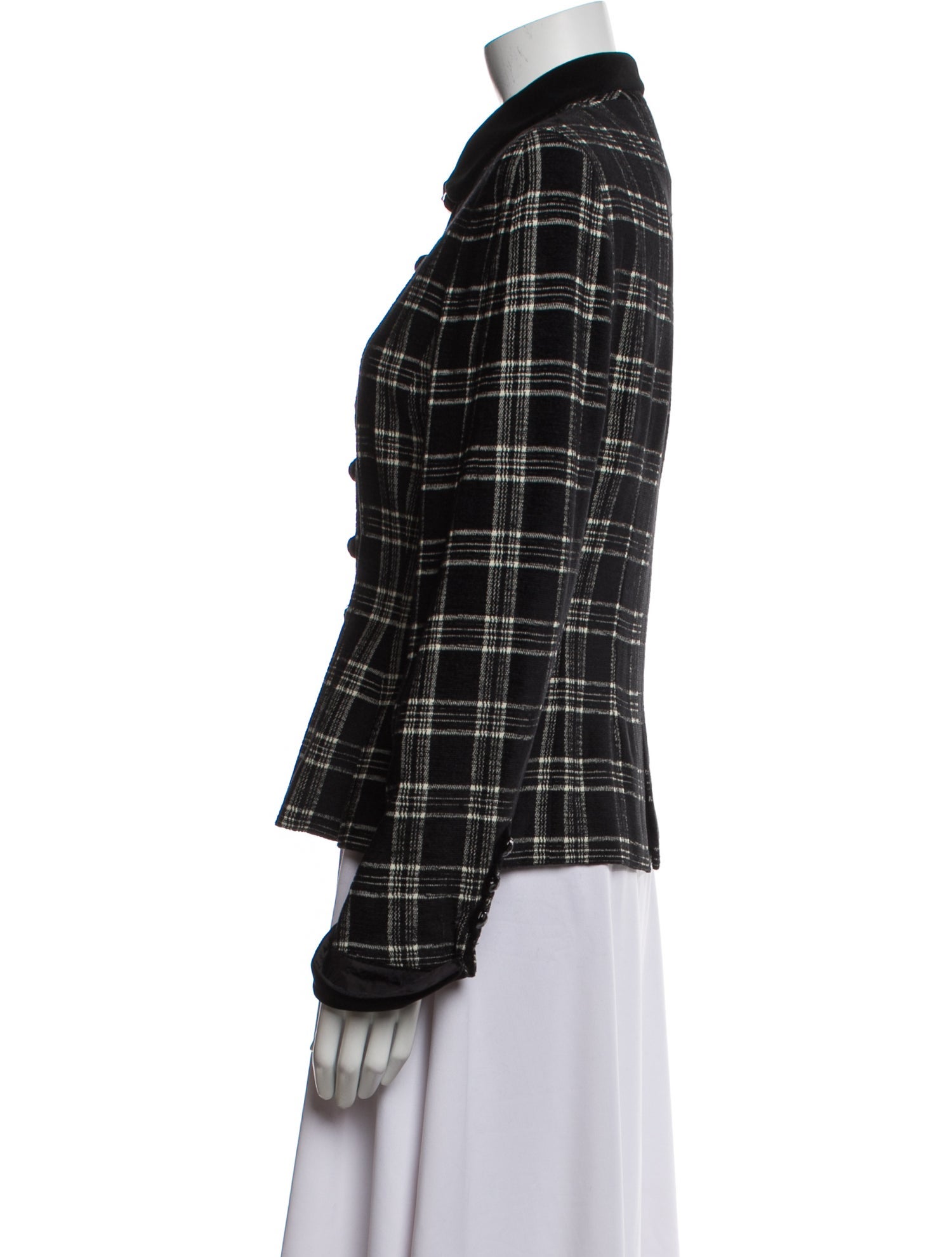 Akris x Bergdorf Goodman Plaid Print Blazer