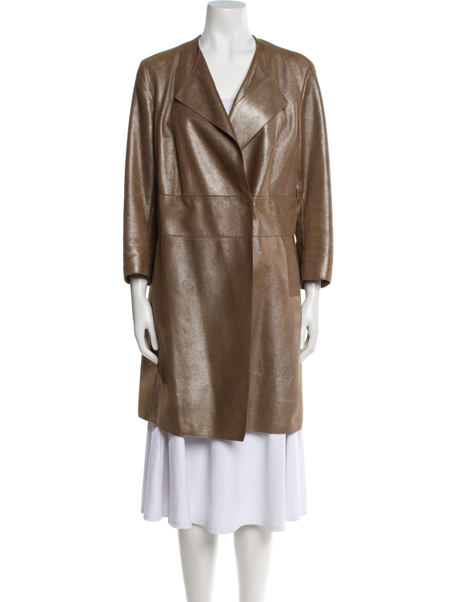 Akris x Bergdorf Goodman Suede Trench Coat