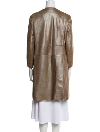 Akris x Bergdorf Goodman Suede Trench Coat