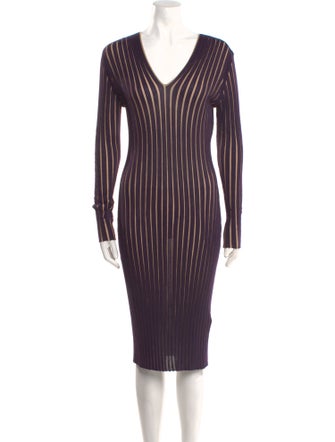 Akris x Bergdorf Goodman Silk Midi Length Dress