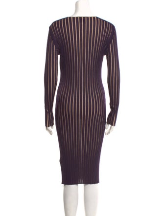 Akris x Bergdorf Goodman Silk Midi Length Dress
