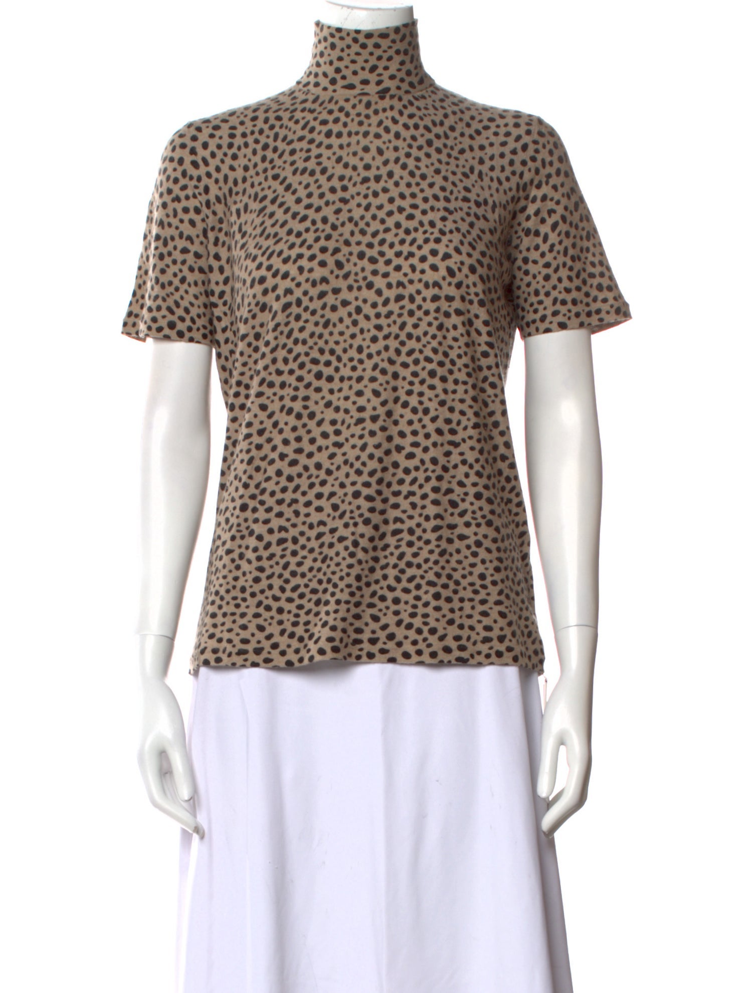 Akris x Bergdorf Goodman Cashmere Animal Print Sweater