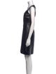 Akris x Bergdorf Goodman Leather Mini Dress