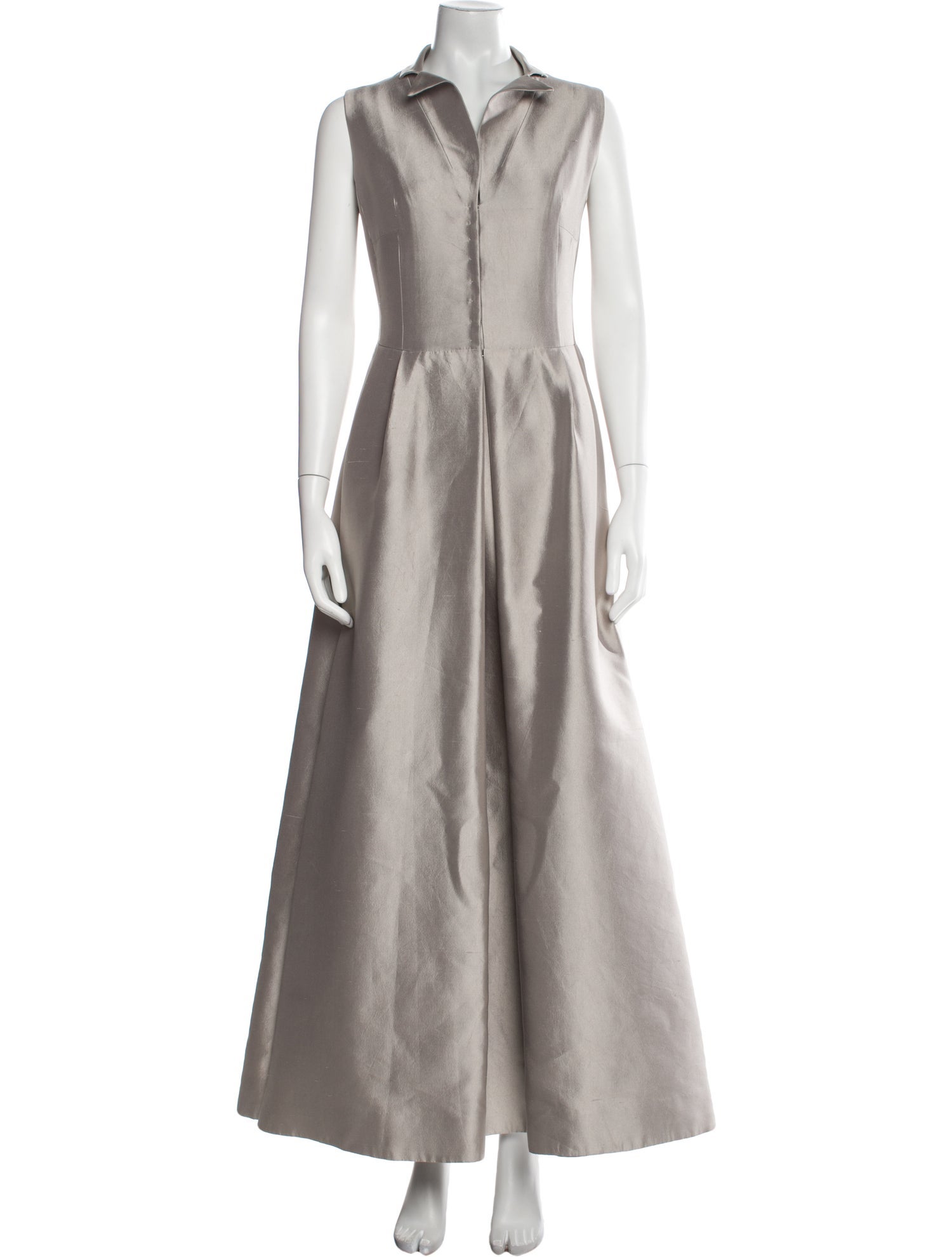 Akris x Bergdorf Goodman Silk Long Dress