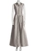 Akris x Bergdorf Goodman Silk Long Dress