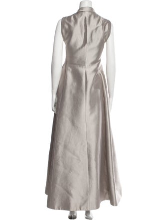 Akris x Bergdorf Goodman Silk Long Dress