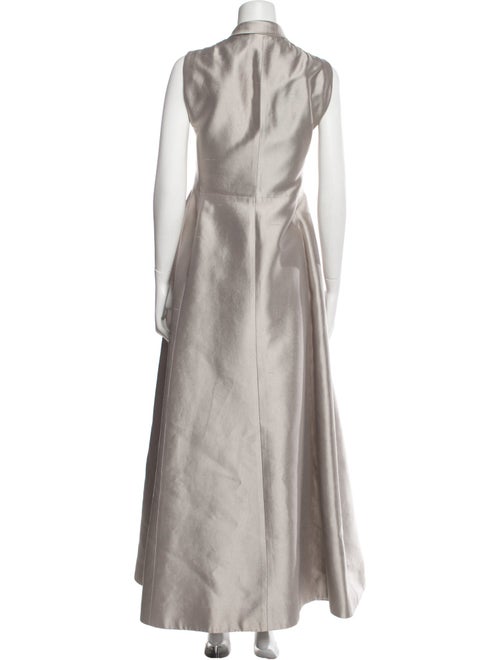 Akris x Bergdorf Goodman Silk Long Dress