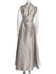 Akris x Bergdorf Goodman Silk Long Dress