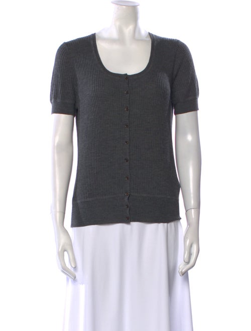 Akris x Bergdorf Goodman Wool Scoop Neck Sweater