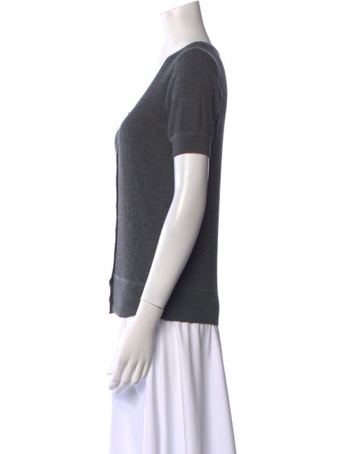 Akris x Bergdorf Goodman Wool Scoop Neck Sweater