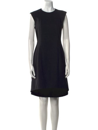 Akris x Bergdorf Goodman Crew Neck Knee-Length Dress