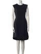 Akris x Bergdorf Goodman Crew Neck Knee-Length Dress