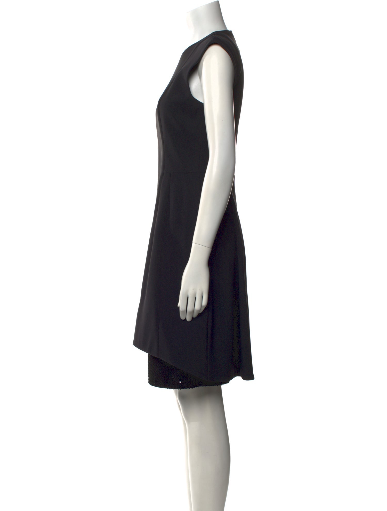 Akris x Bergdorf Goodman Crew Neck Knee-Length Dress