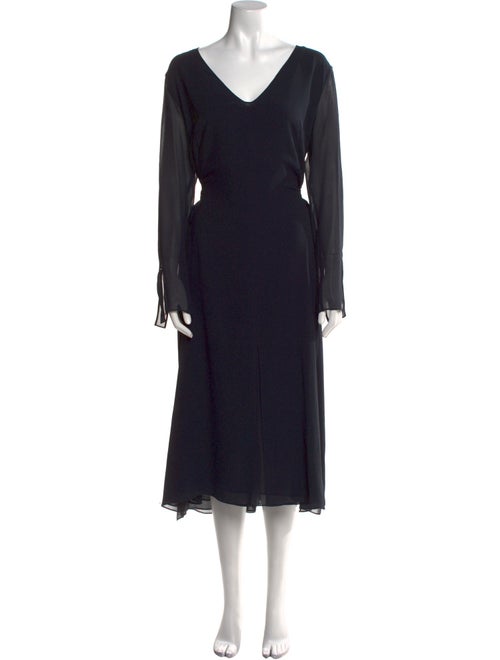 Akris x Bergdorf Goodman Silk Long Dress