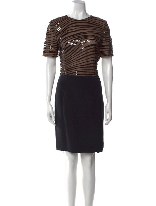 Akris x Bergdorf Goodman Silk Knee-Length Dress
