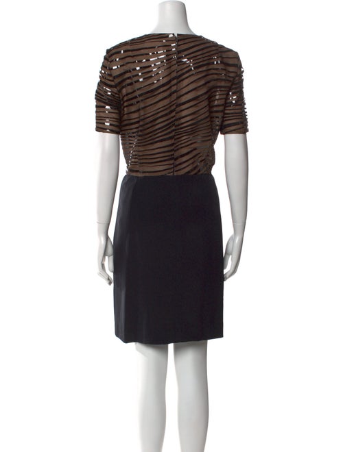Akris x Bergdorf Goodman Silk Knee-Length Dress