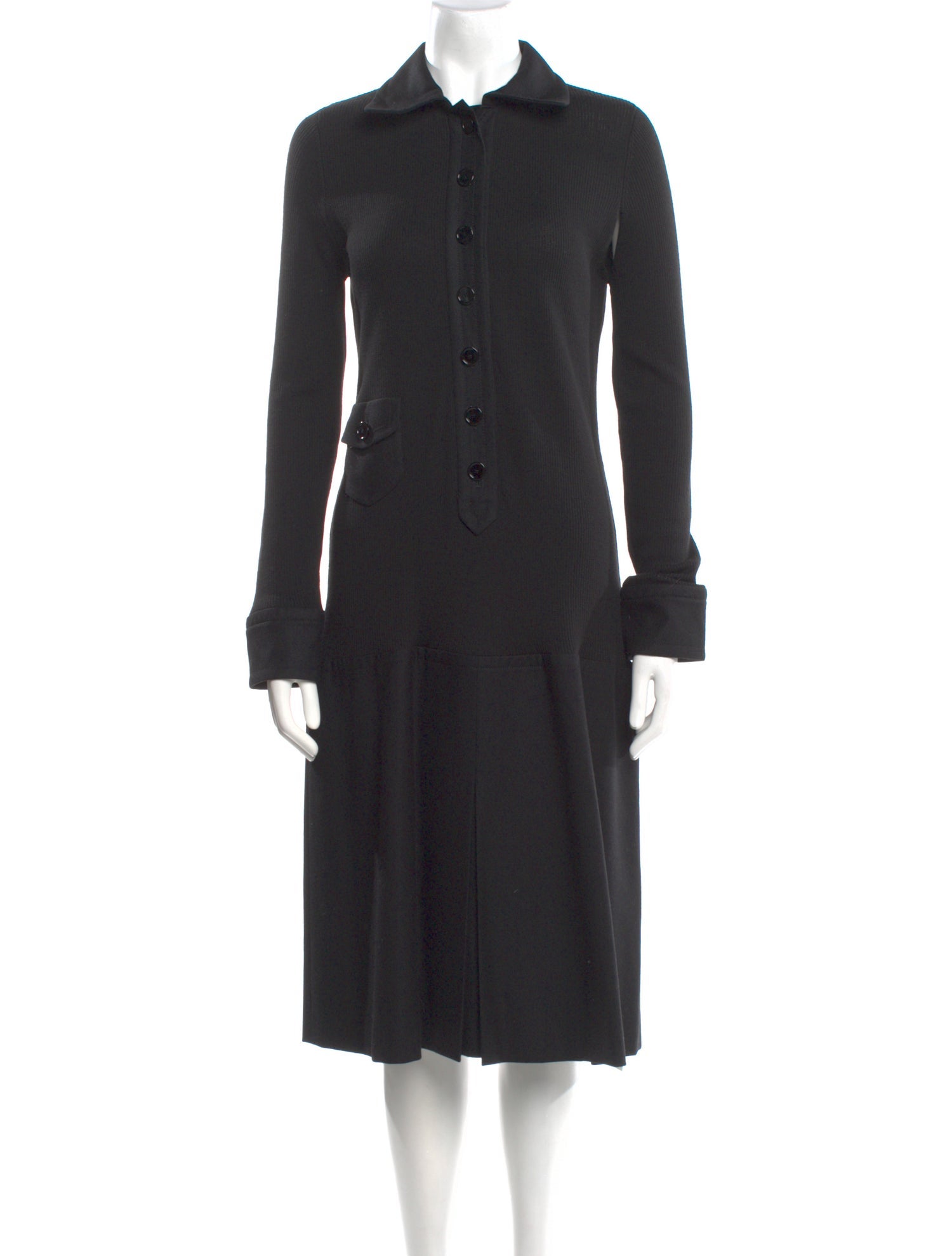 Akris x Bergdorf Goodman Wool Midi Length Dress