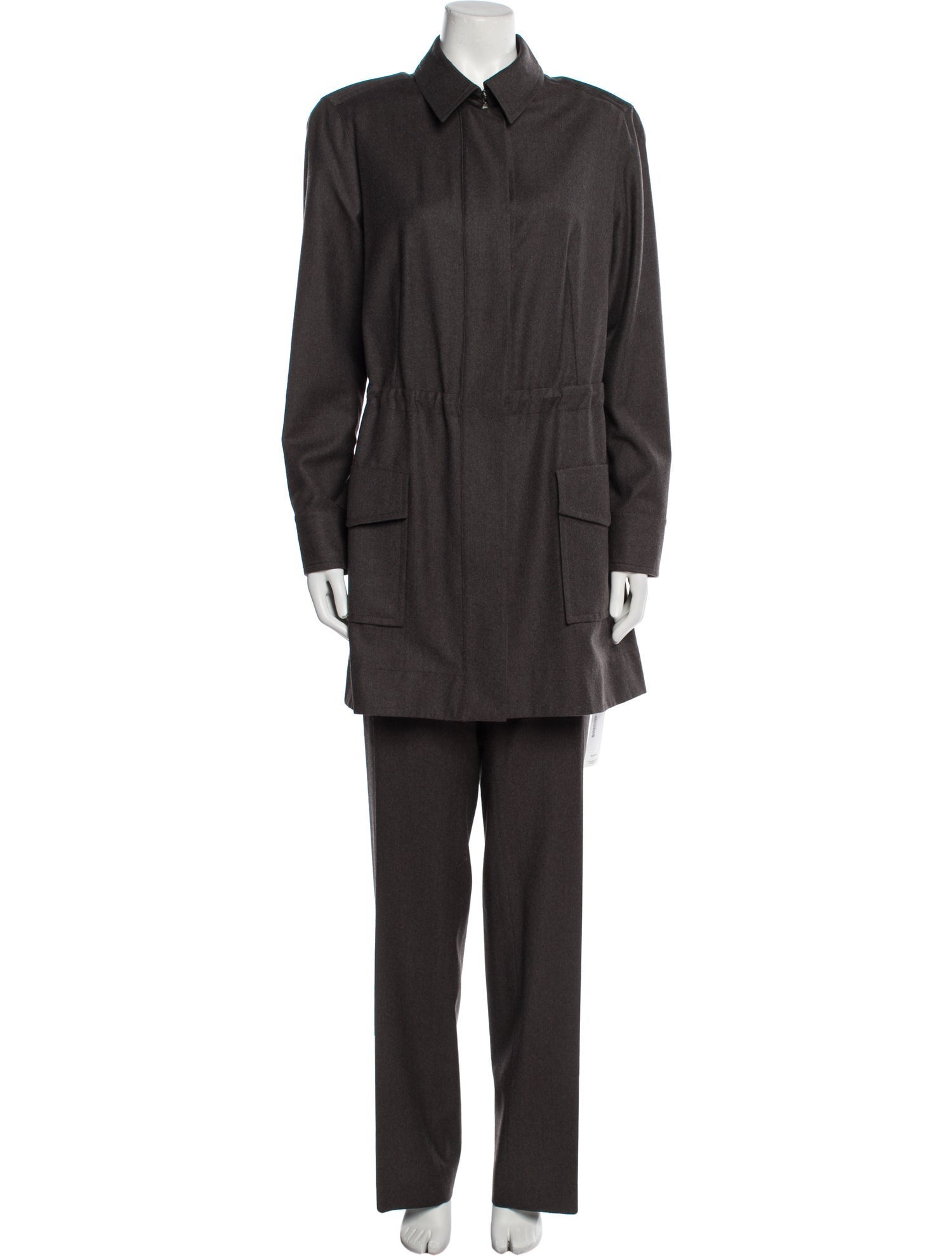Akris x Bergdorf Goodman Wool Pantsuit