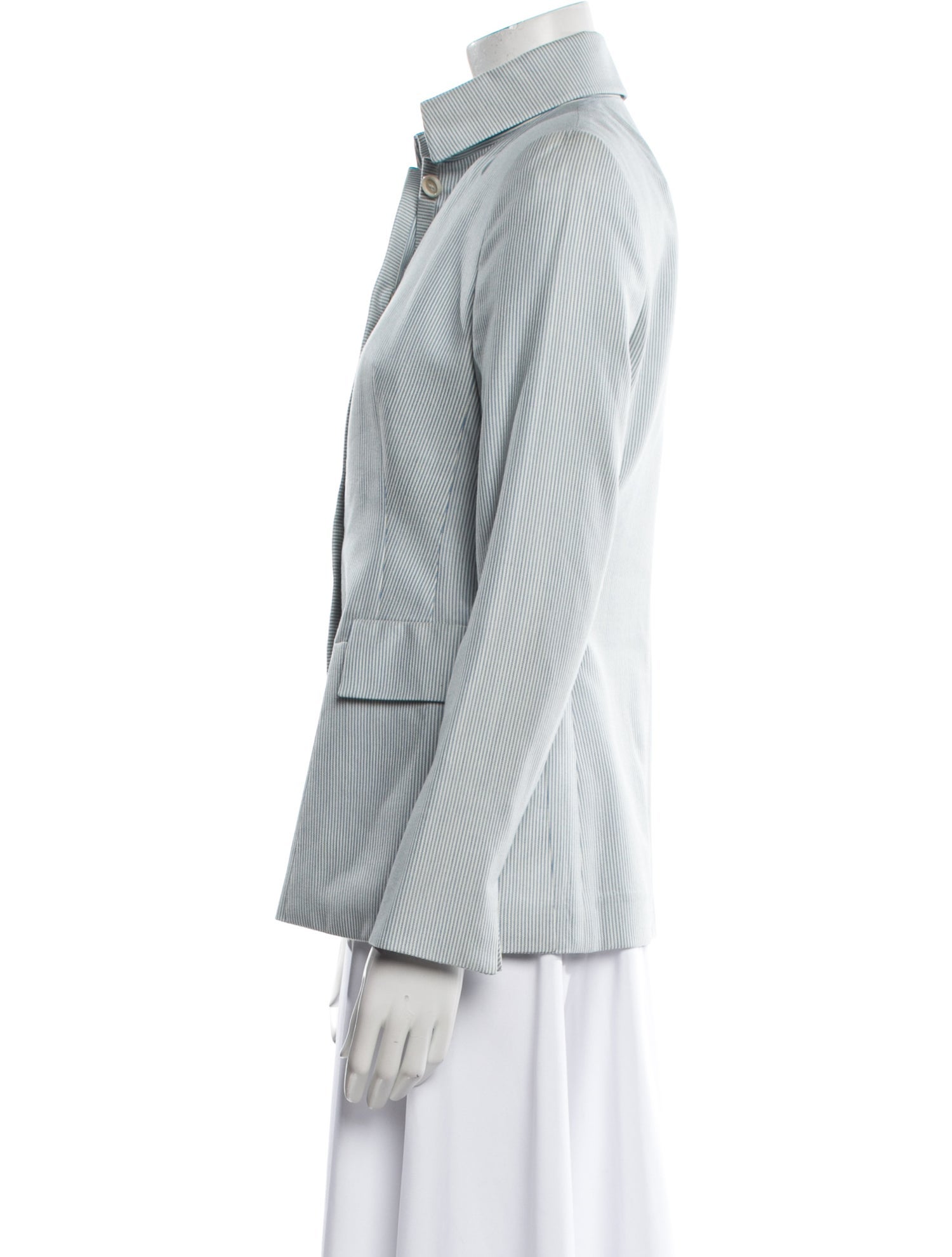 Akris x Bergdorf Goodman Cashmere Striped Blazer