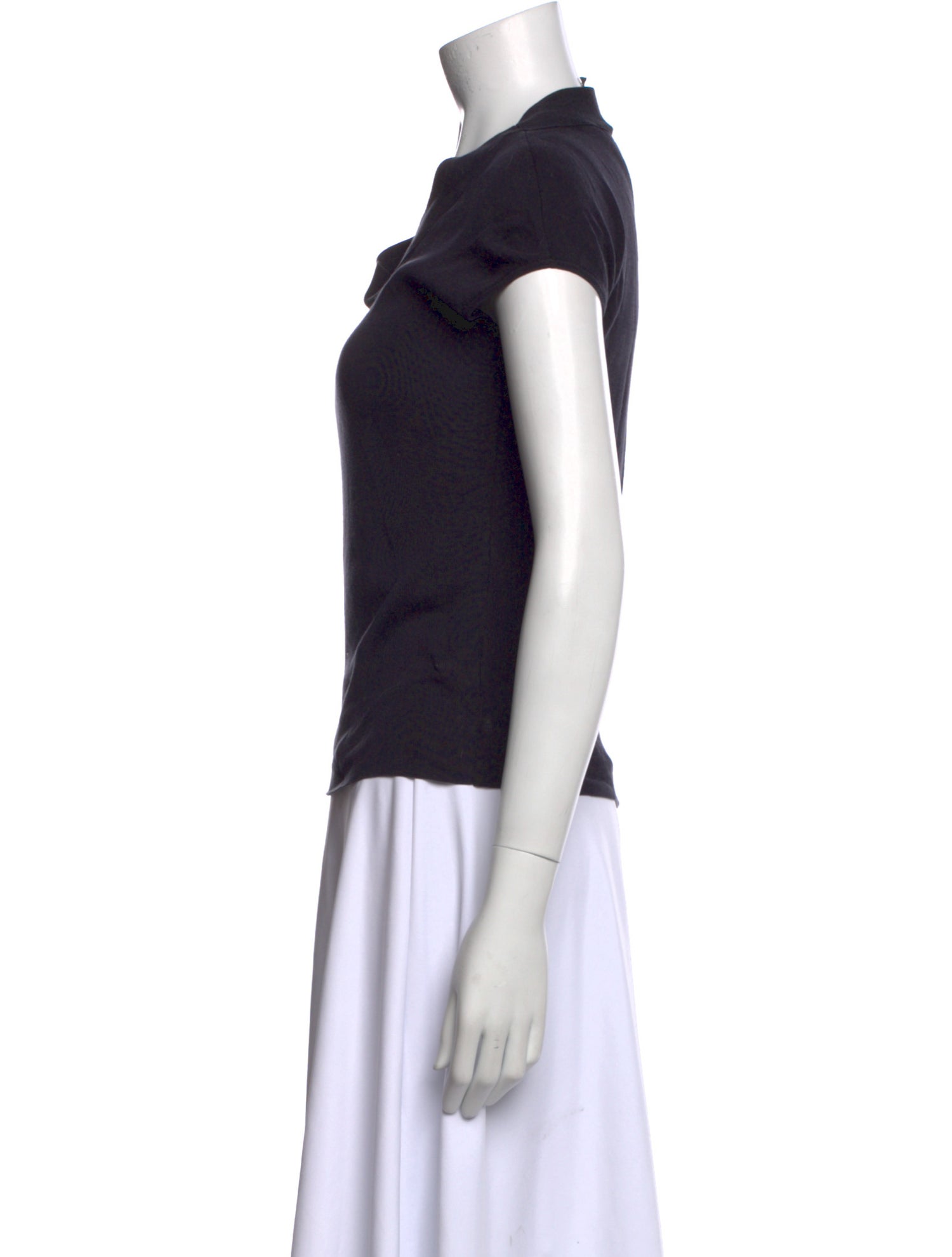 Akris x Bergdorf Goodman Silk V-Neck Sweater