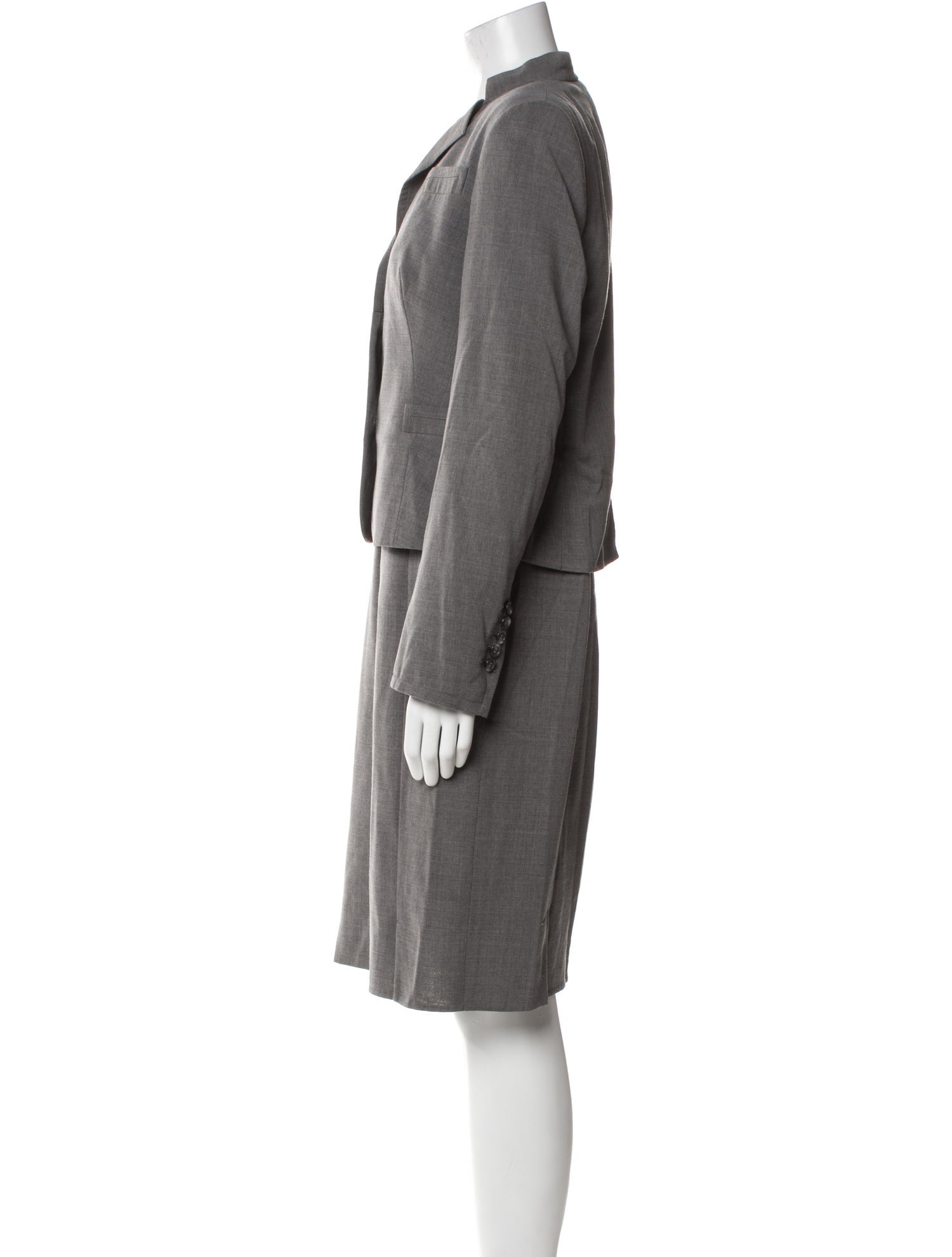 Akris x Bergdorf Goodman Wool Dress Set