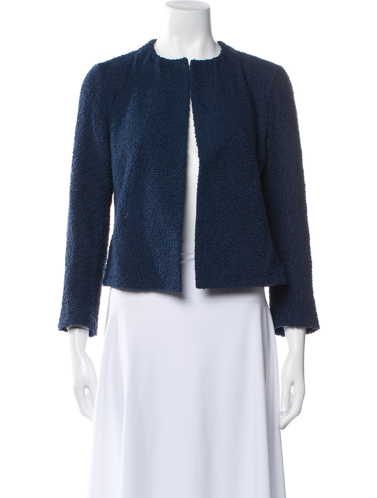 Akris x Bergdorf Goodman Tweed Pattern Evening Jacket