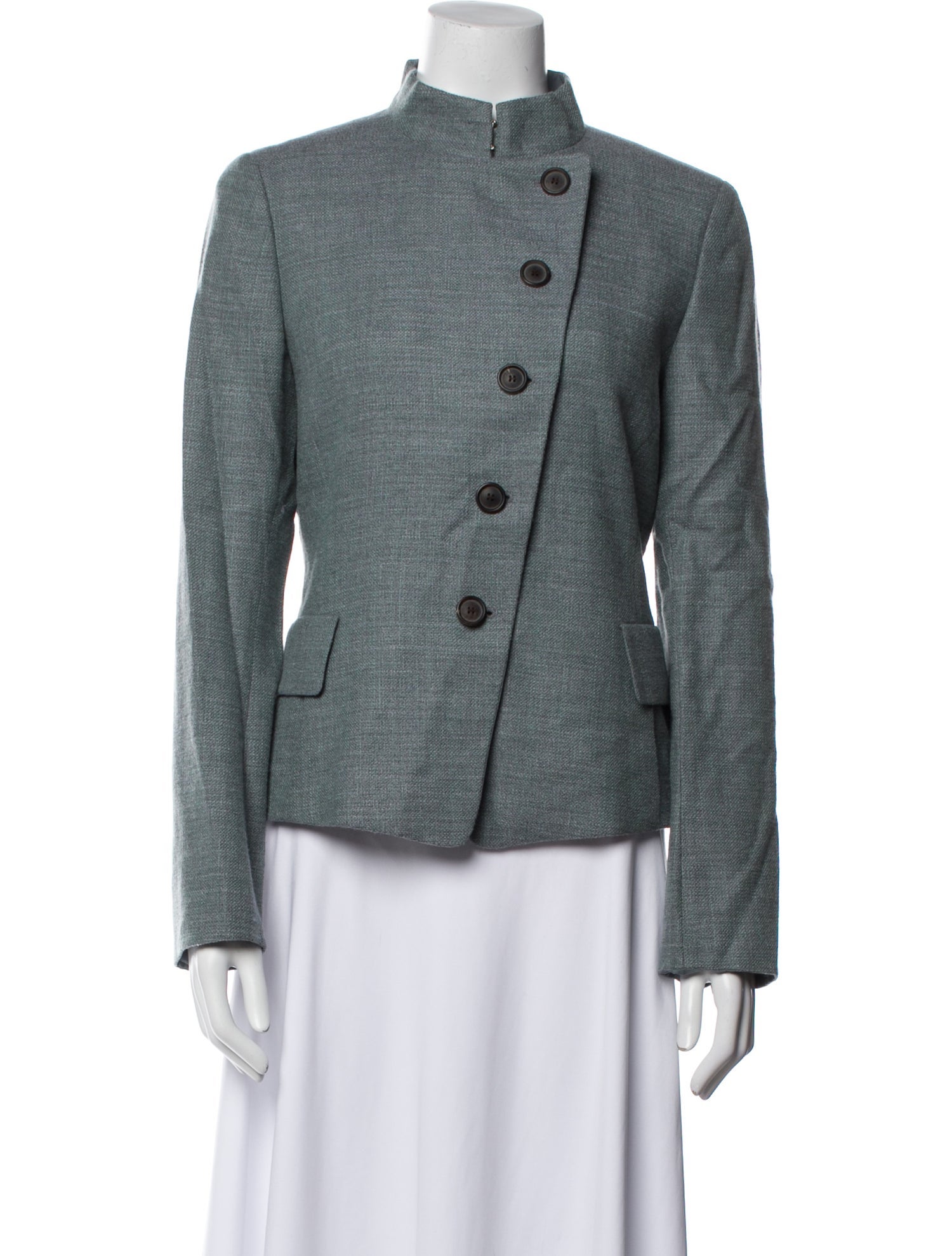 Akris x Bergdorf Goodman Wool Evening Jacket
