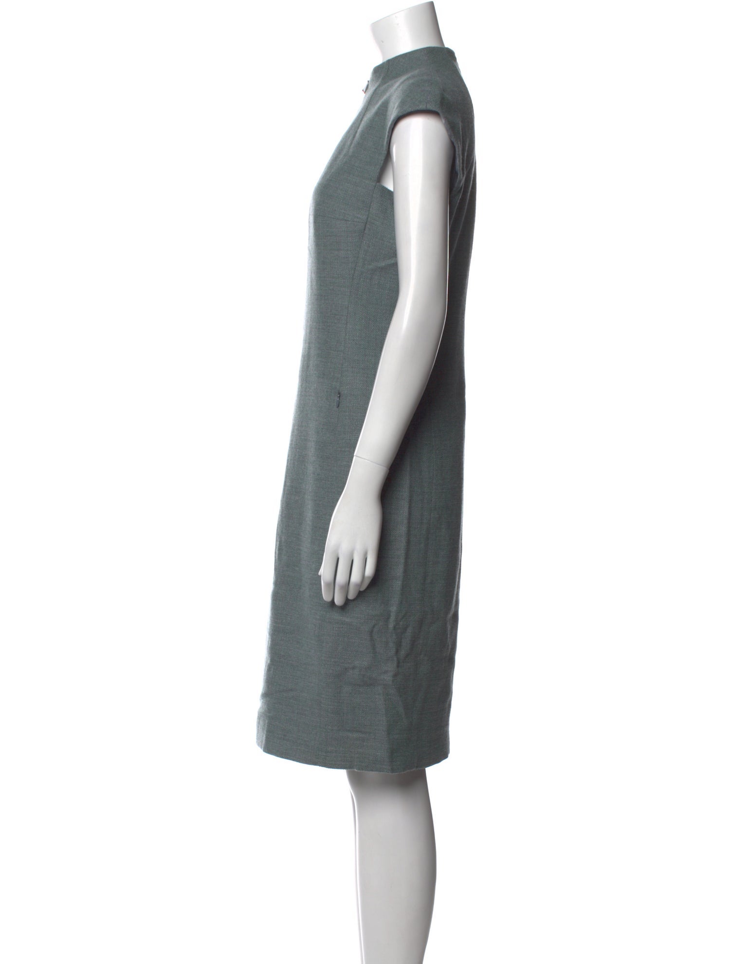 Akris x Bergdorf Goodman Wool Knee-Length Dress