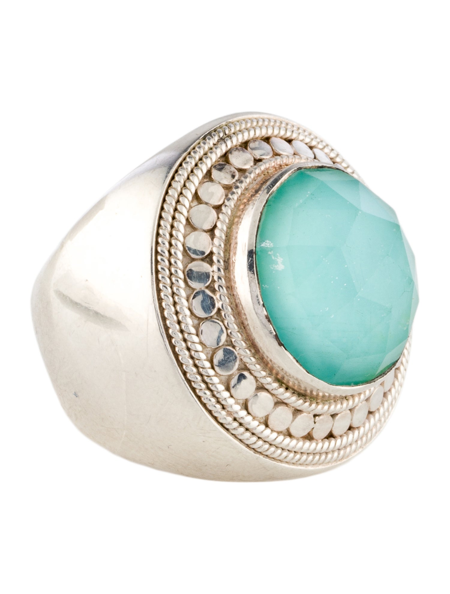 Anna Beck Quartz & Turquoise Doublet Cocktail Ring