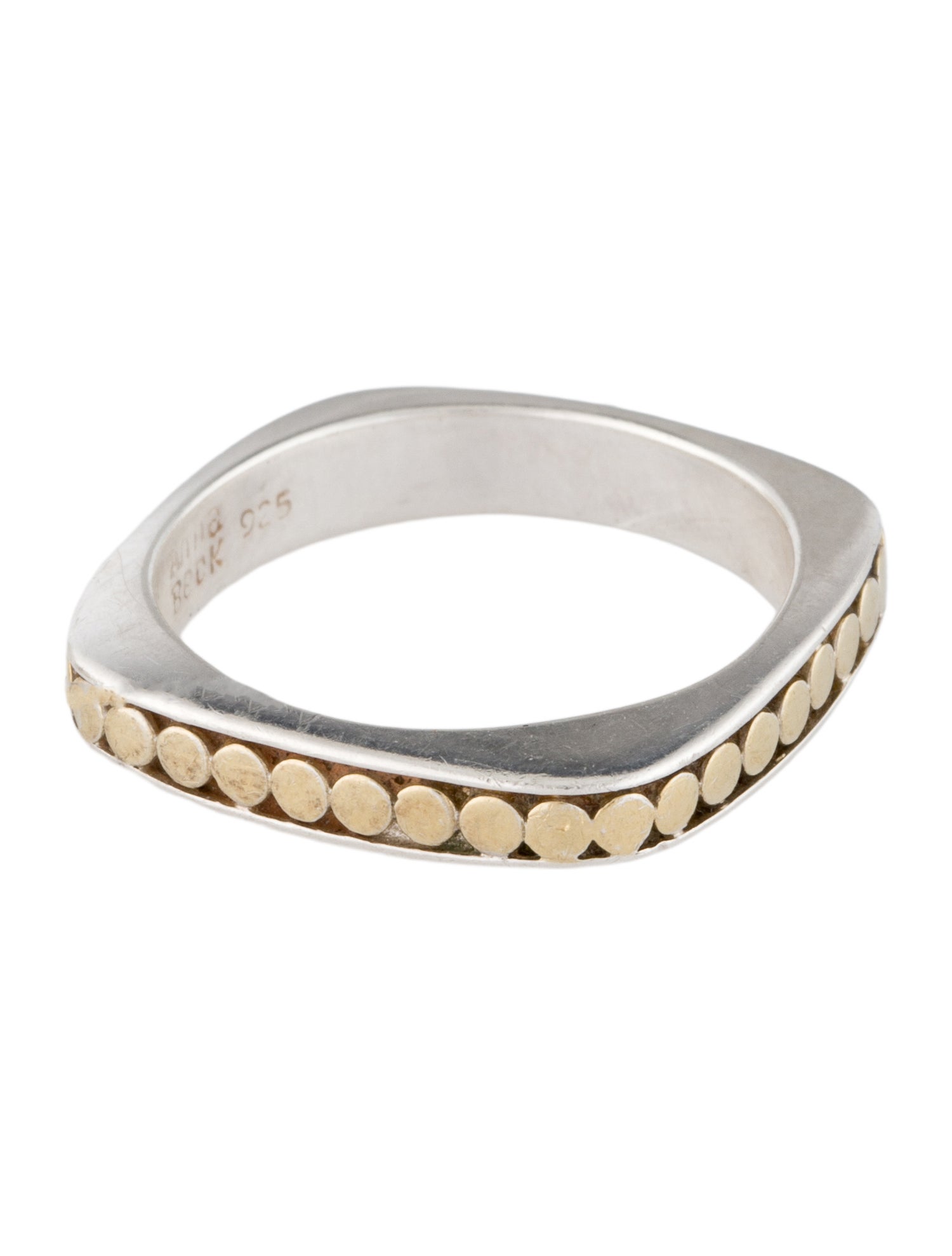 Anna Beck Two-Tone Dotted Stacking Ring