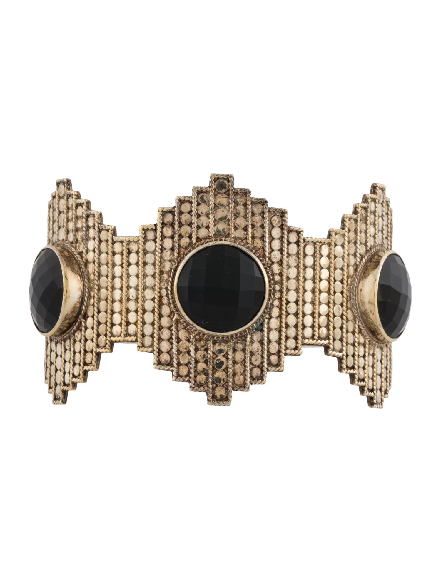 Anna Beck Onyx Dots Cuff