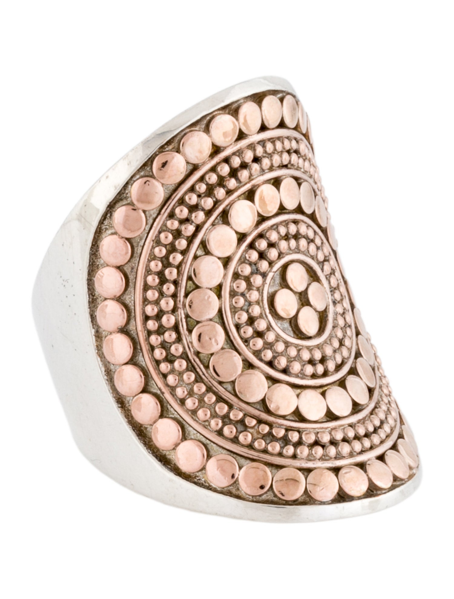 Anna Beck Two-Tone Classic Saddle Ring