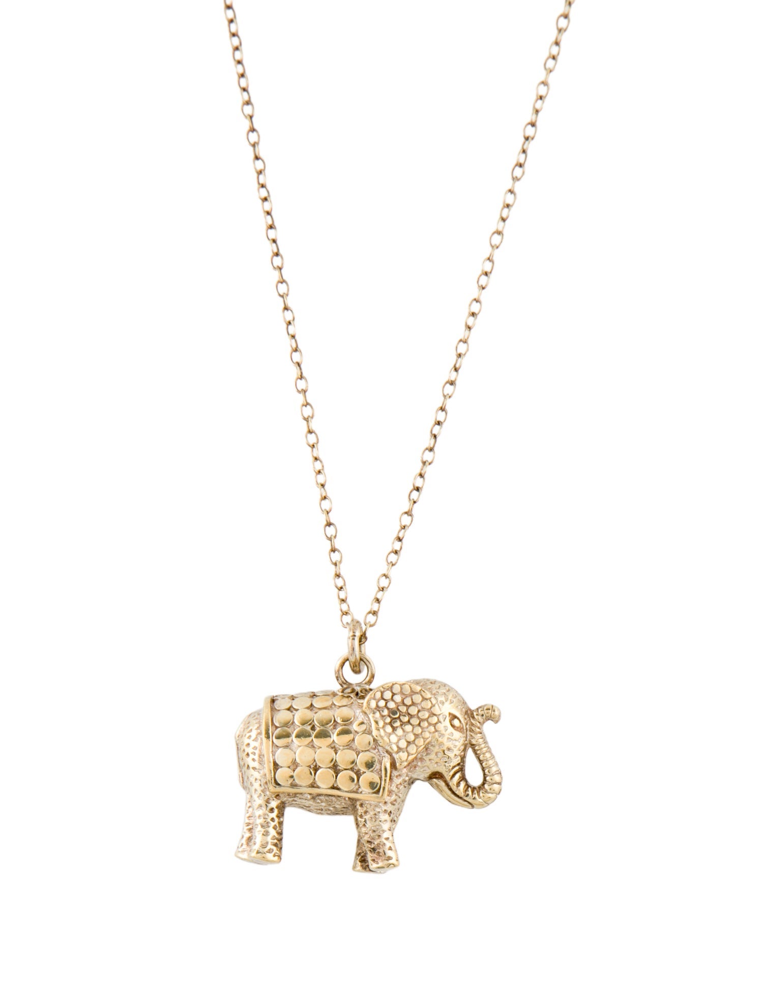 Anna Beck Elephant Charm Pendant Necklace