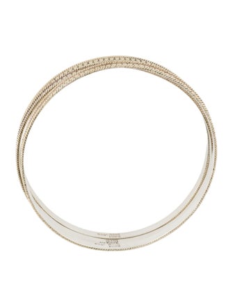 Anna Beck Two-Tone Classic Dotted Bangle Set