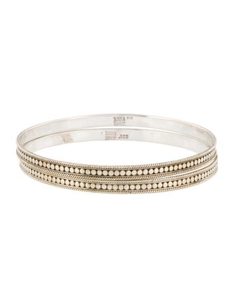 Anna Beck Two-Tone Classic Dotted Bangle Set