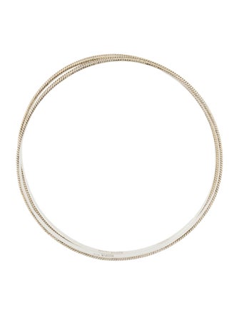 Anna Beck Two-Tone Classic Dotted Bangle Set