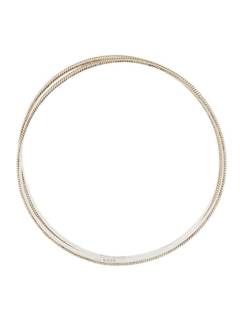 Anna Beck Two-Tone Classic Dotted Bangle Set